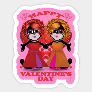 Zapped Kat Happy Valentine’s Day by Swoot Sticker